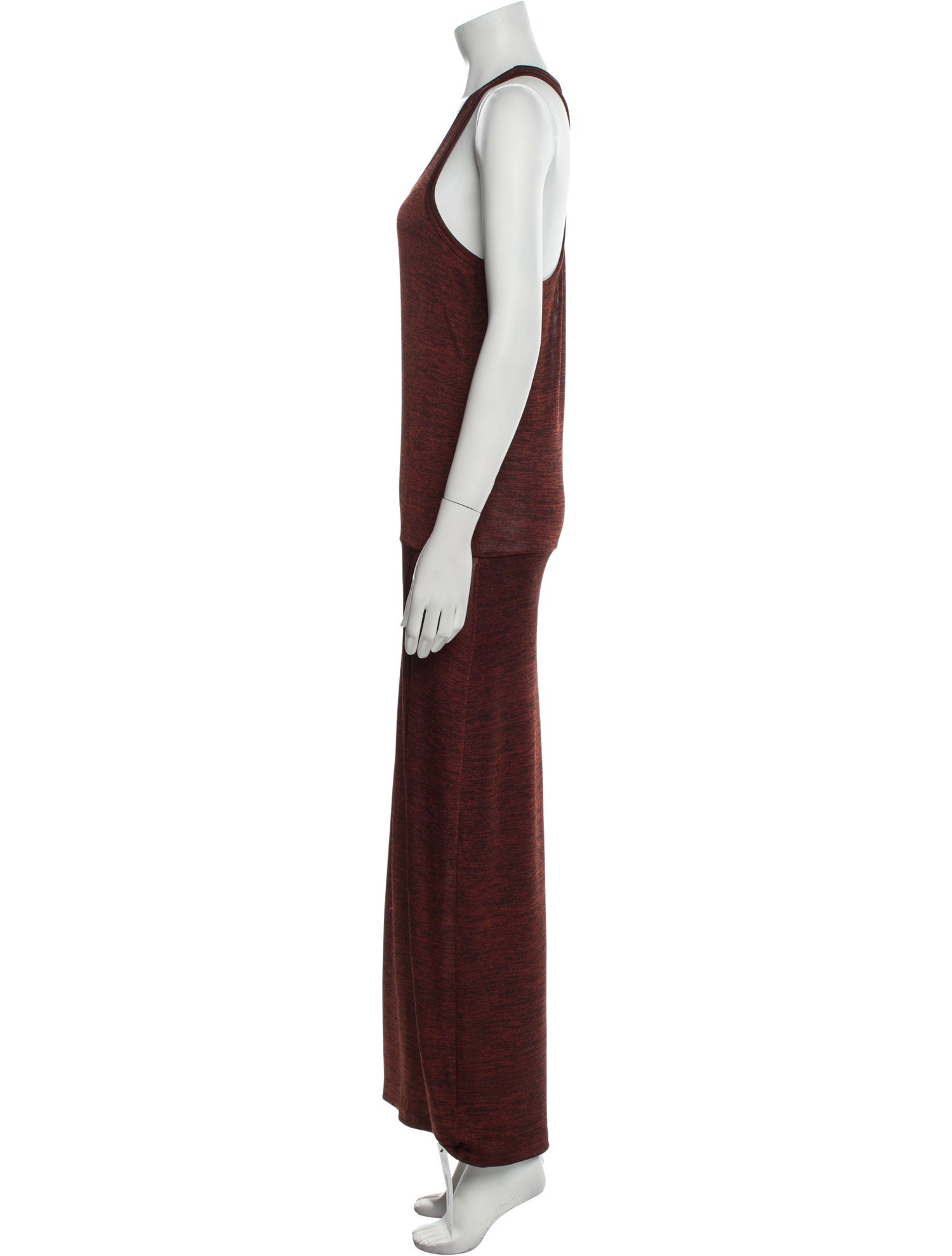 T by Alexander Wang Scoop Neck Long Dress