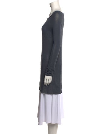 T by Alexander Wang Scoop Neck Long Sleeve Tunic