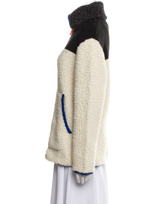 T by Alexander Wang Wool Colorblock Pattern Jacket