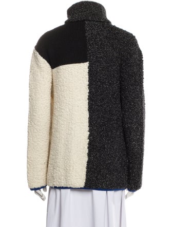 T by Alexander Wang Wool Colorblock Pattern Jacket