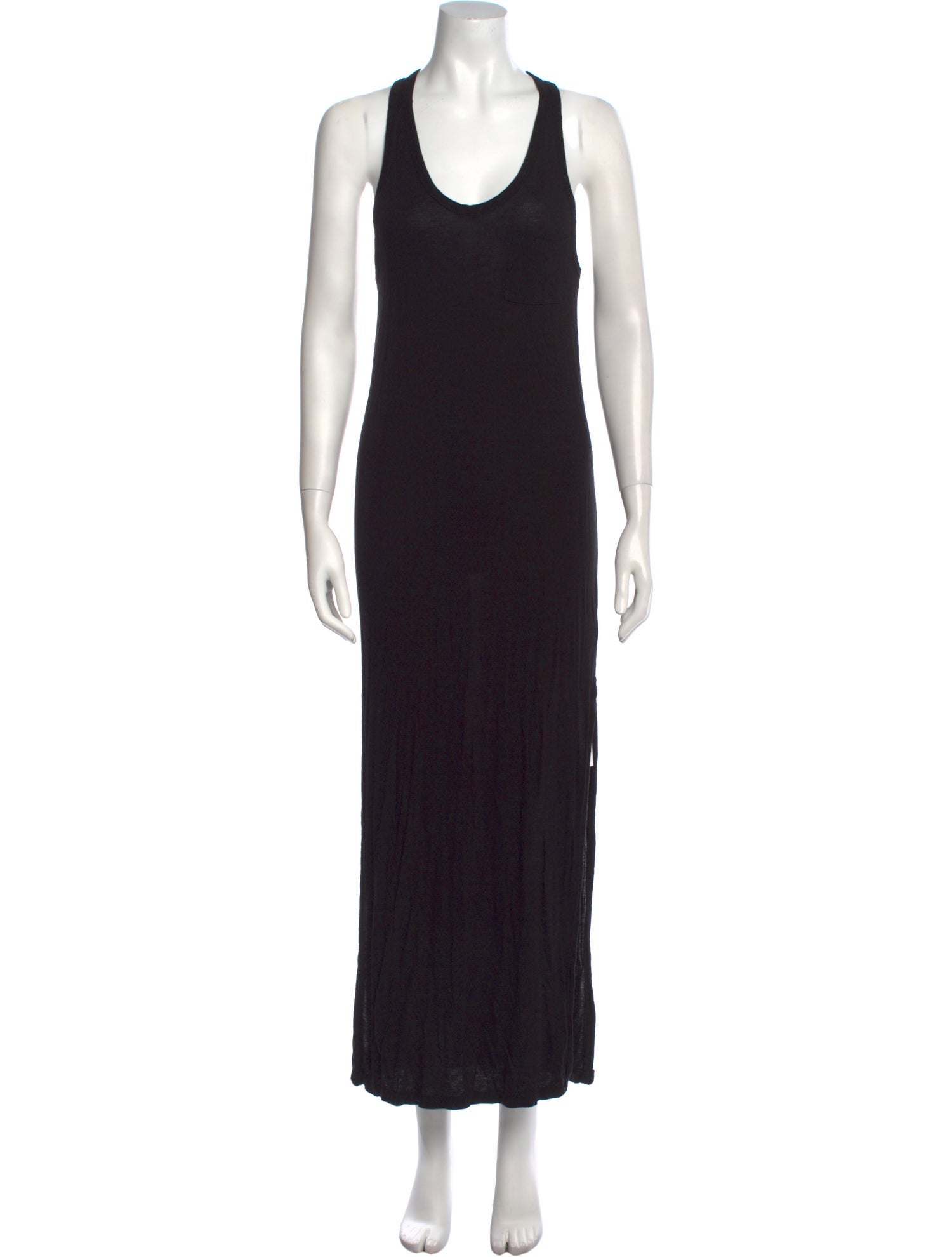 T by Alexander Wang Scoop Neck Long Dress