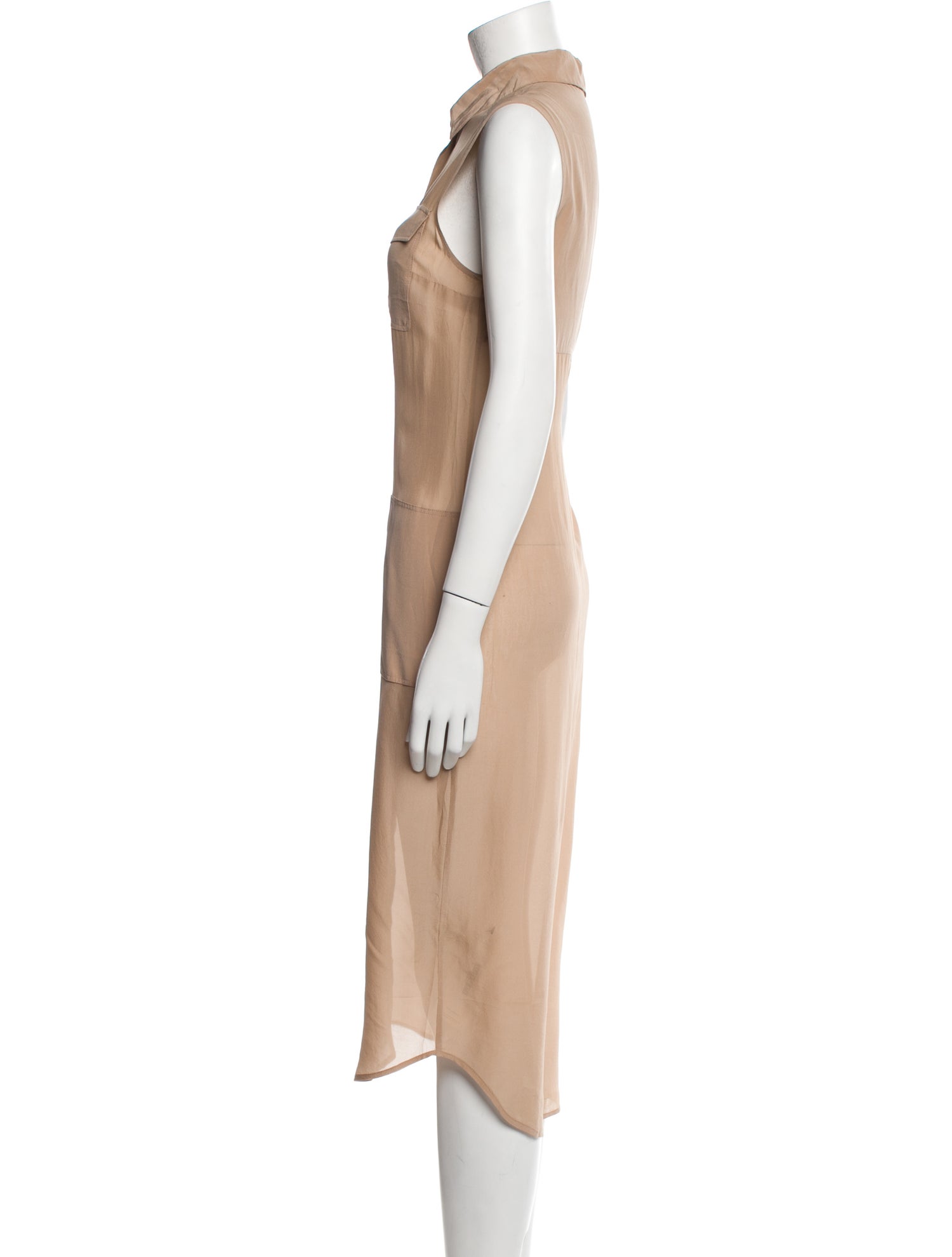T by Alexander Wang Silk Long Dress