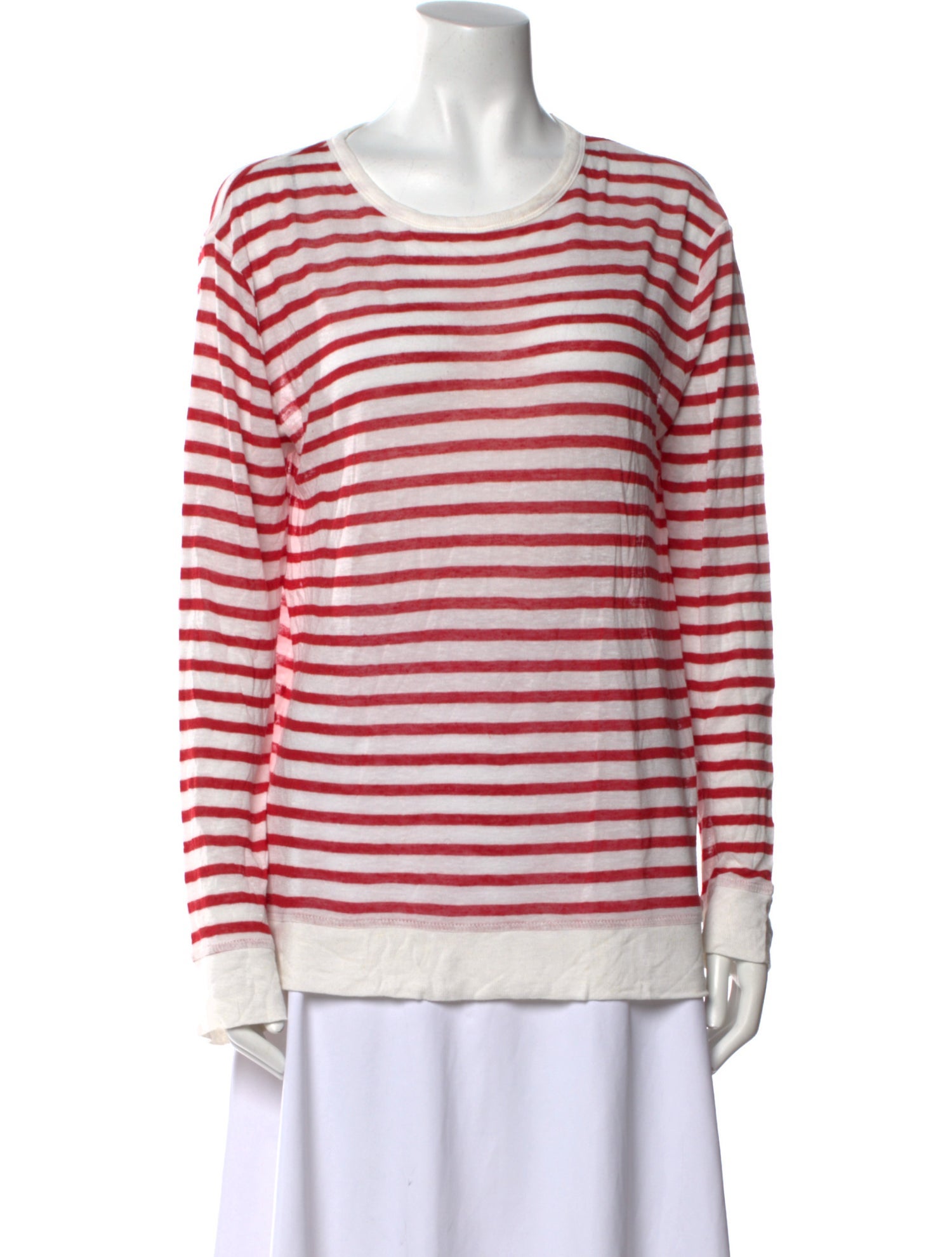 T by Alexander Wang Striped Crew Neck Sweatshirt