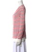 T by Alexander Wang Striped Crew Neck Sweatshirt