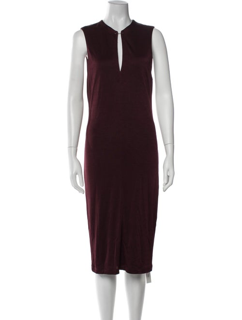 T by Alexander Wang V-Neck Midi Length Dress