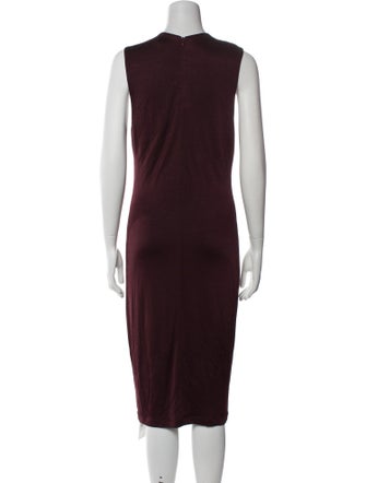 T by Alexander Wang V-Neck Midi Length Dress