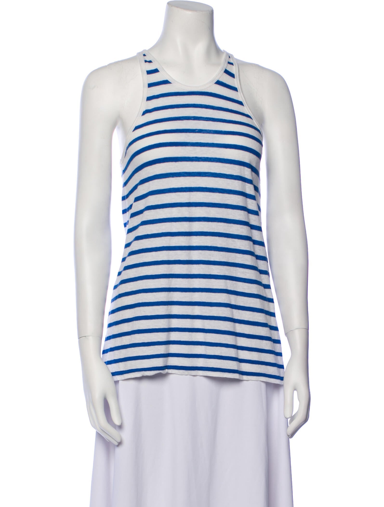T by Alexander Wang Linen Striped Top
