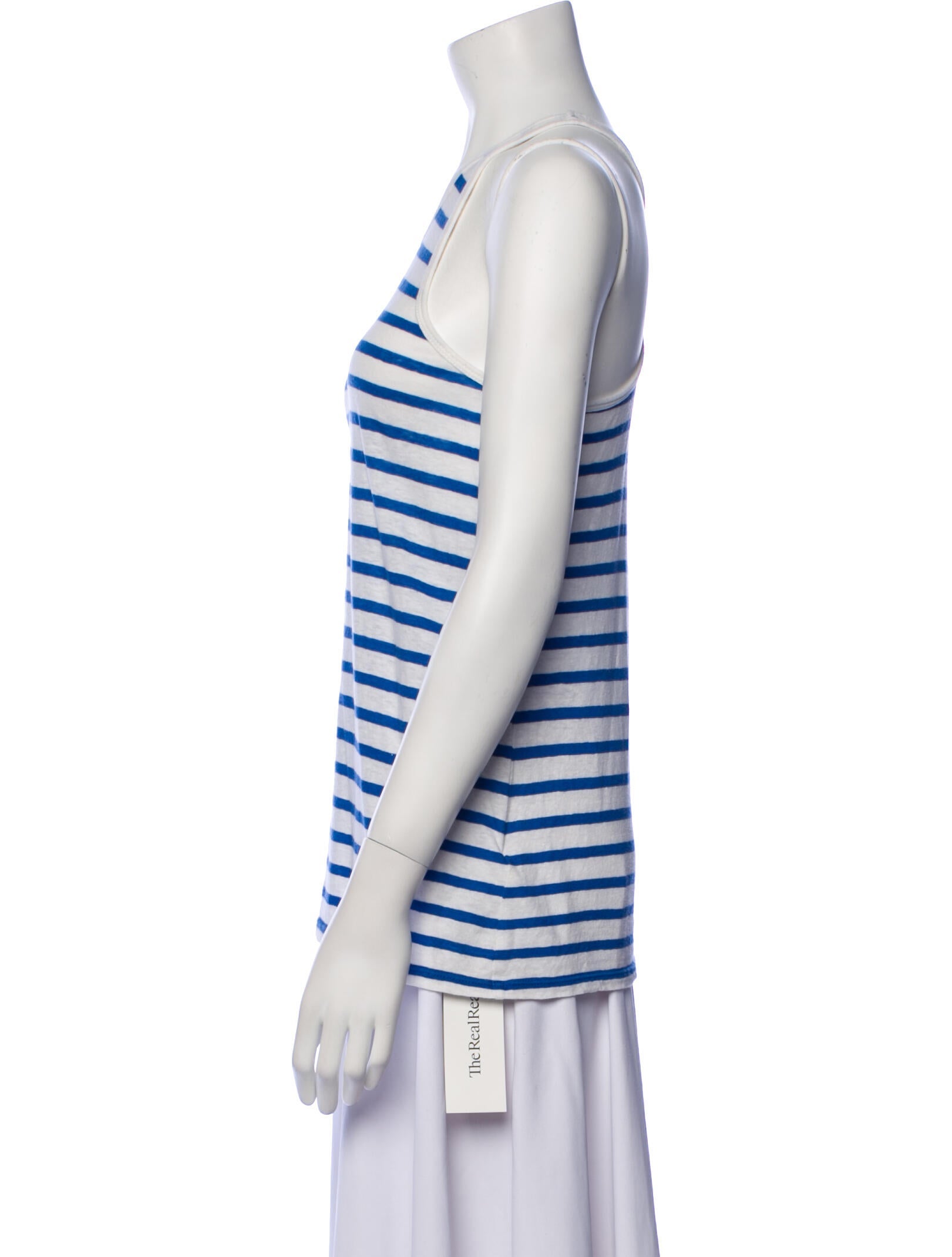 T by Alexander Wang Linen Striped Top