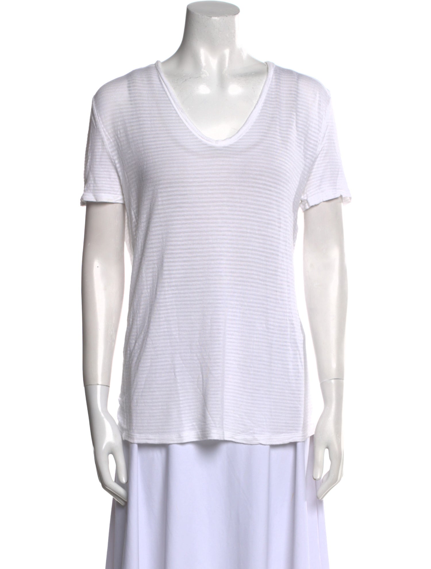 T by Alexander Wang Scoop Neck Short Sleeve T-Shirt