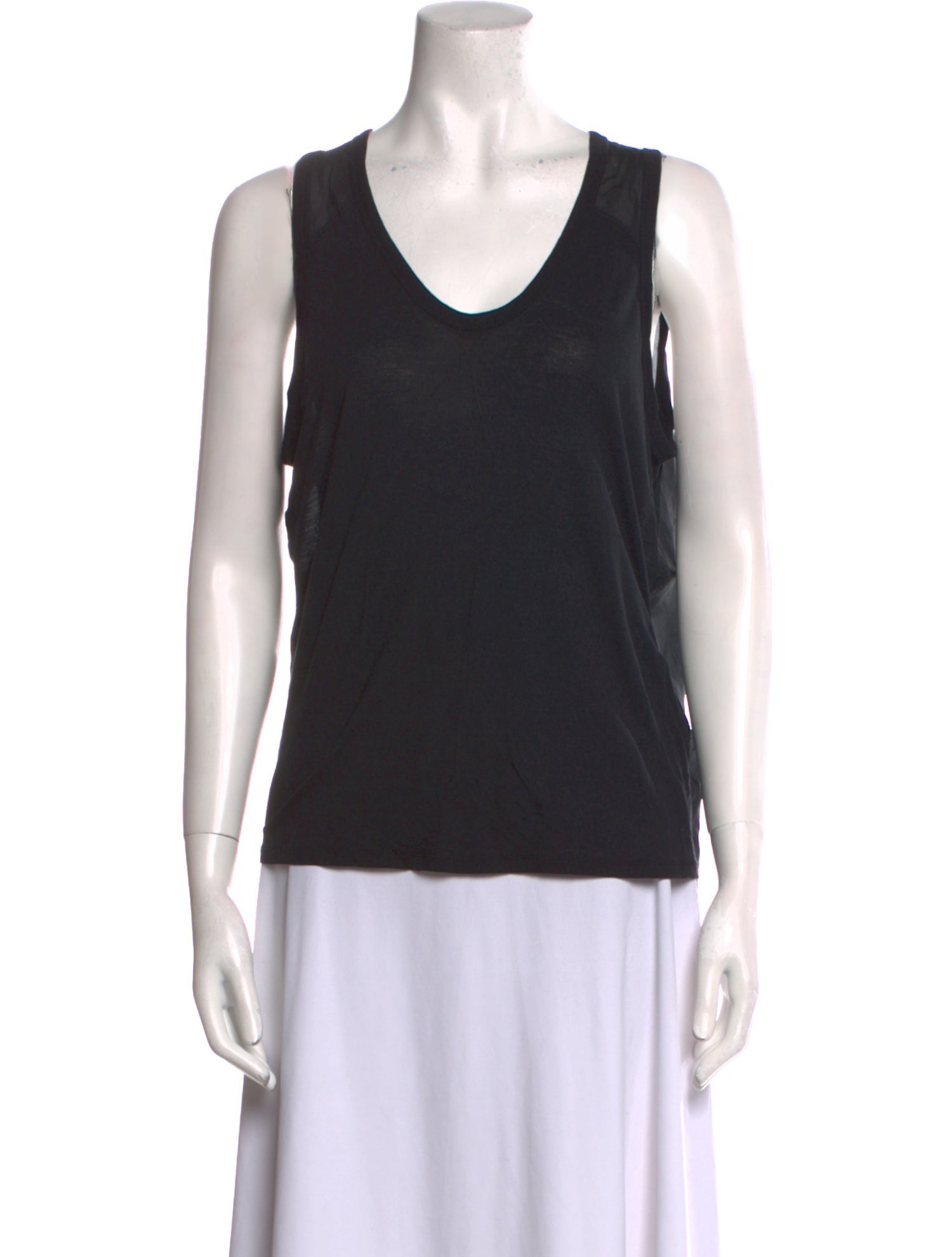 T by Alexander Wang Scoop Neck Sleeveless Top