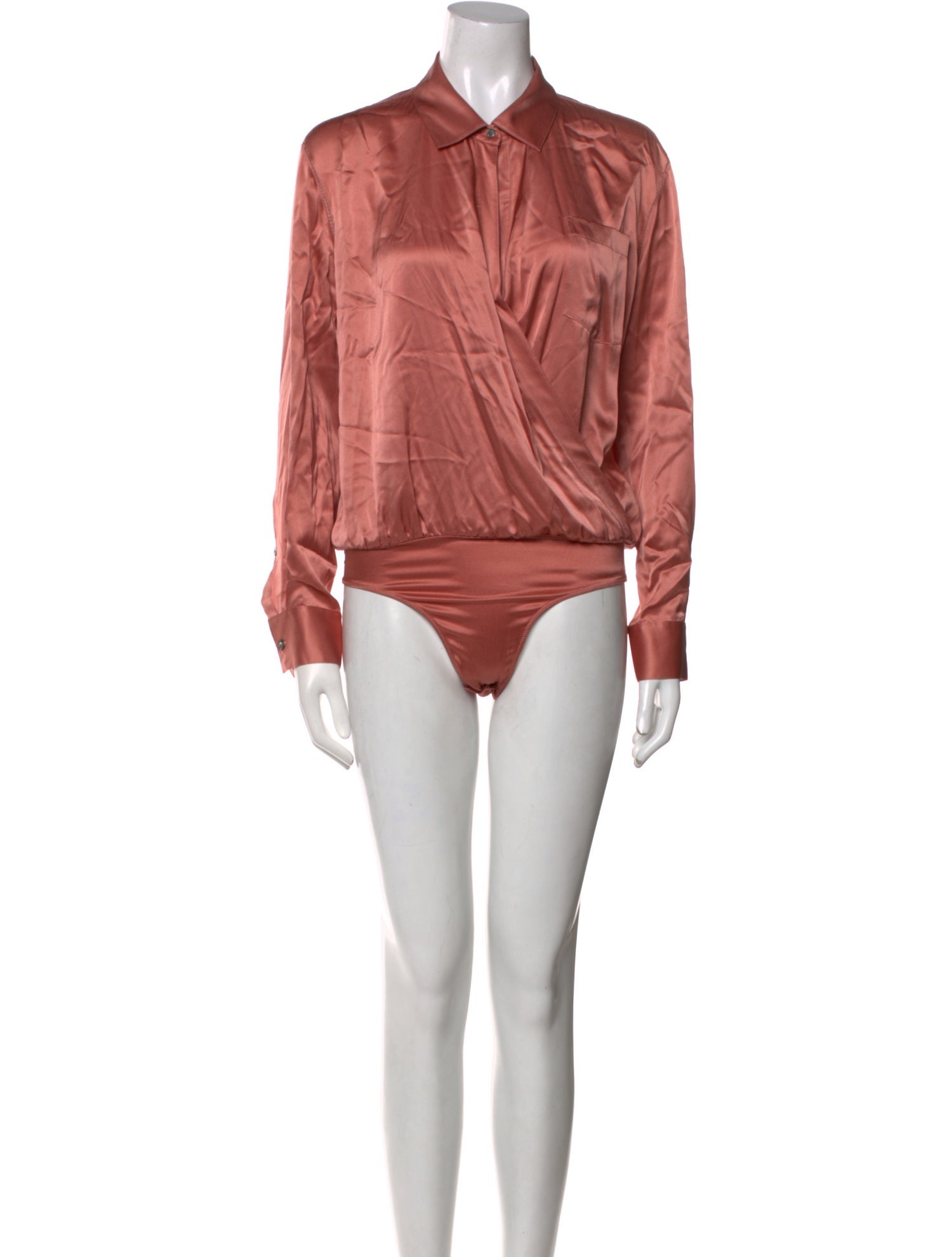 T by Alexander Wang Mock Neck Long Sleeve Bodysuit