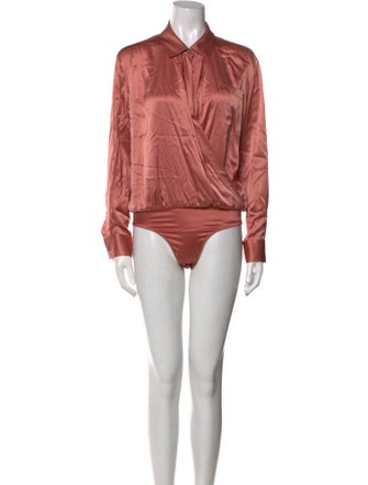 T by Alexander Wang Mock Neck Long Sleeve Bodysuit