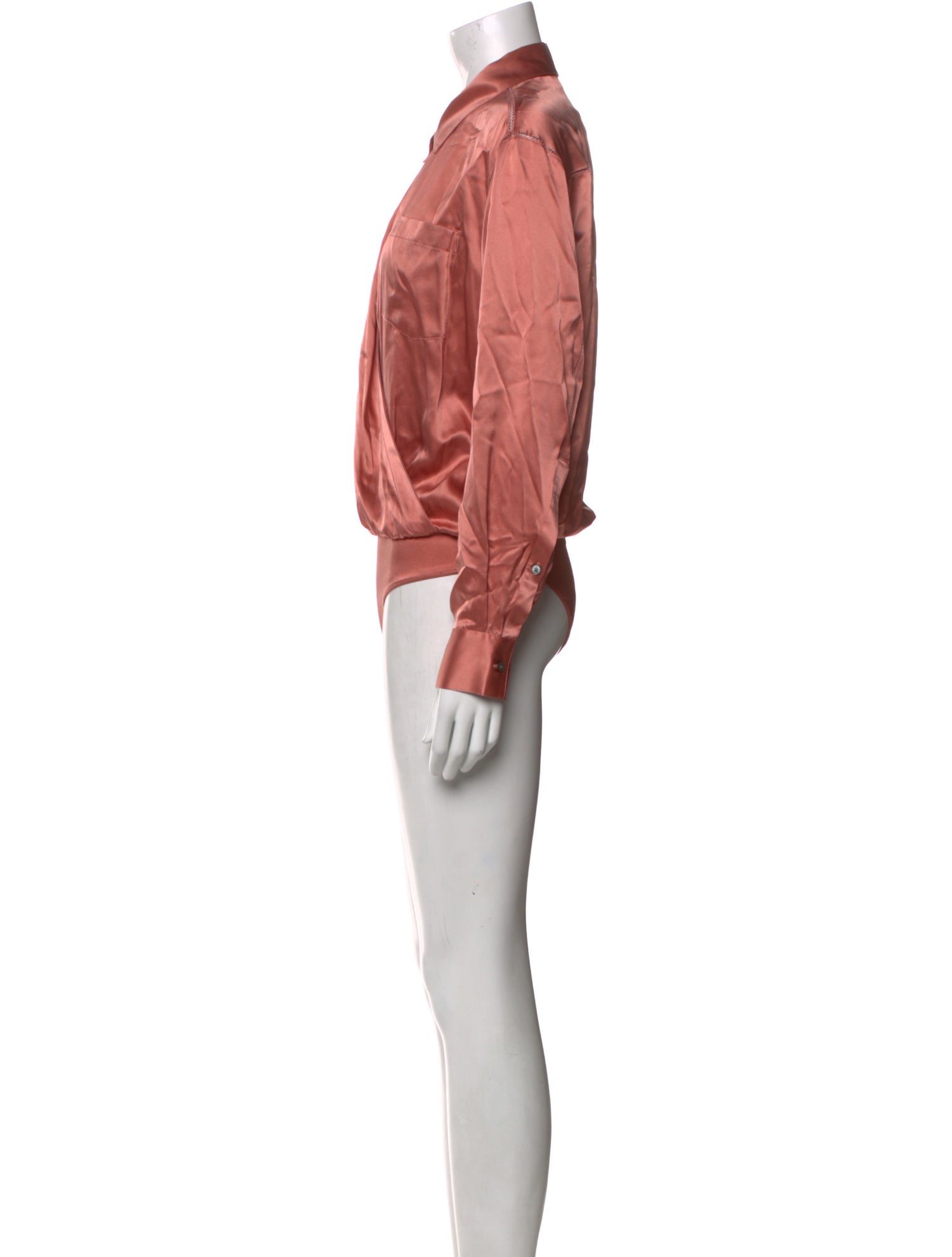 T by Alexander Wang Mock Neck Long Sleeve Bodysuit