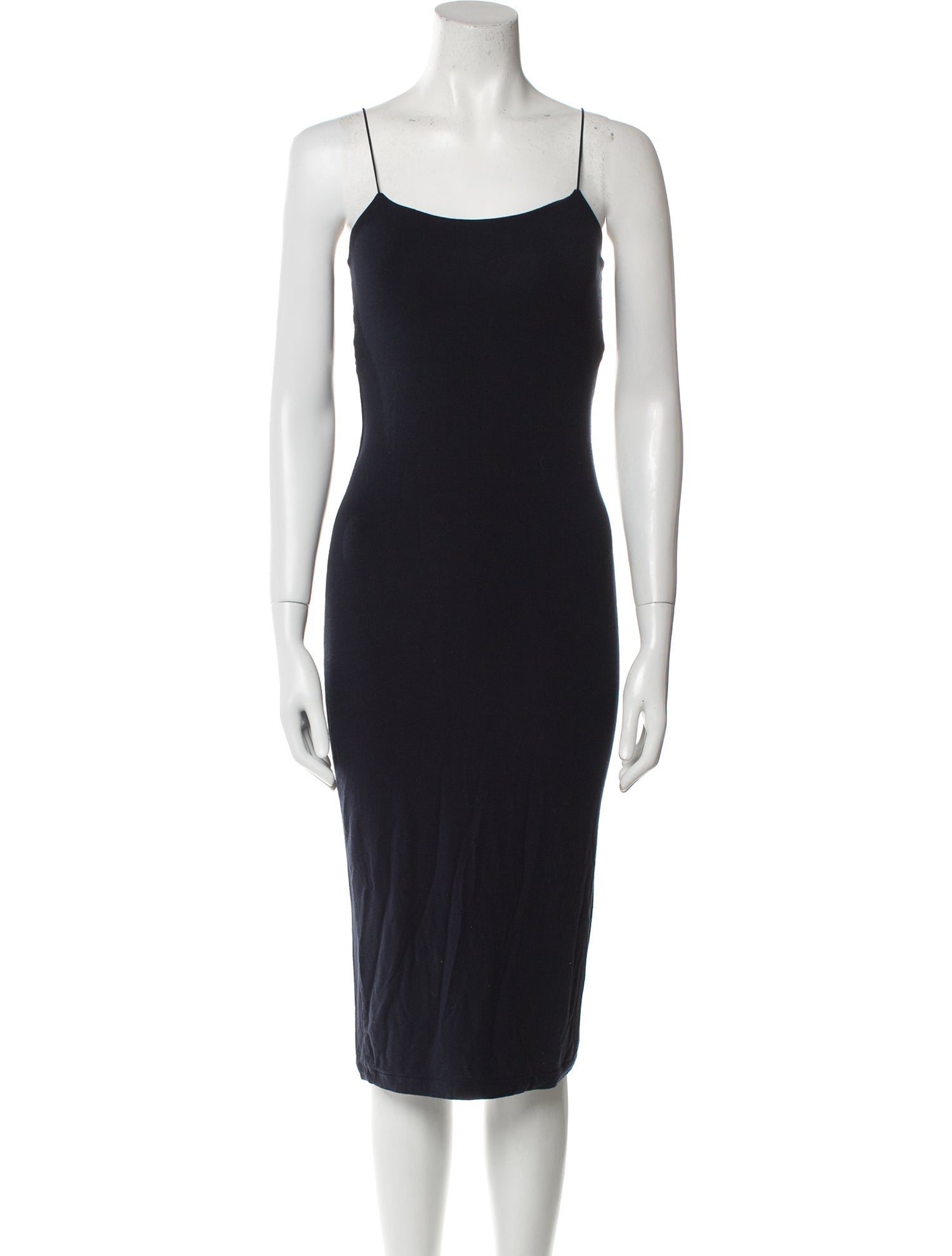 T by Alexander Wang Square Neckline Midi Length Dress