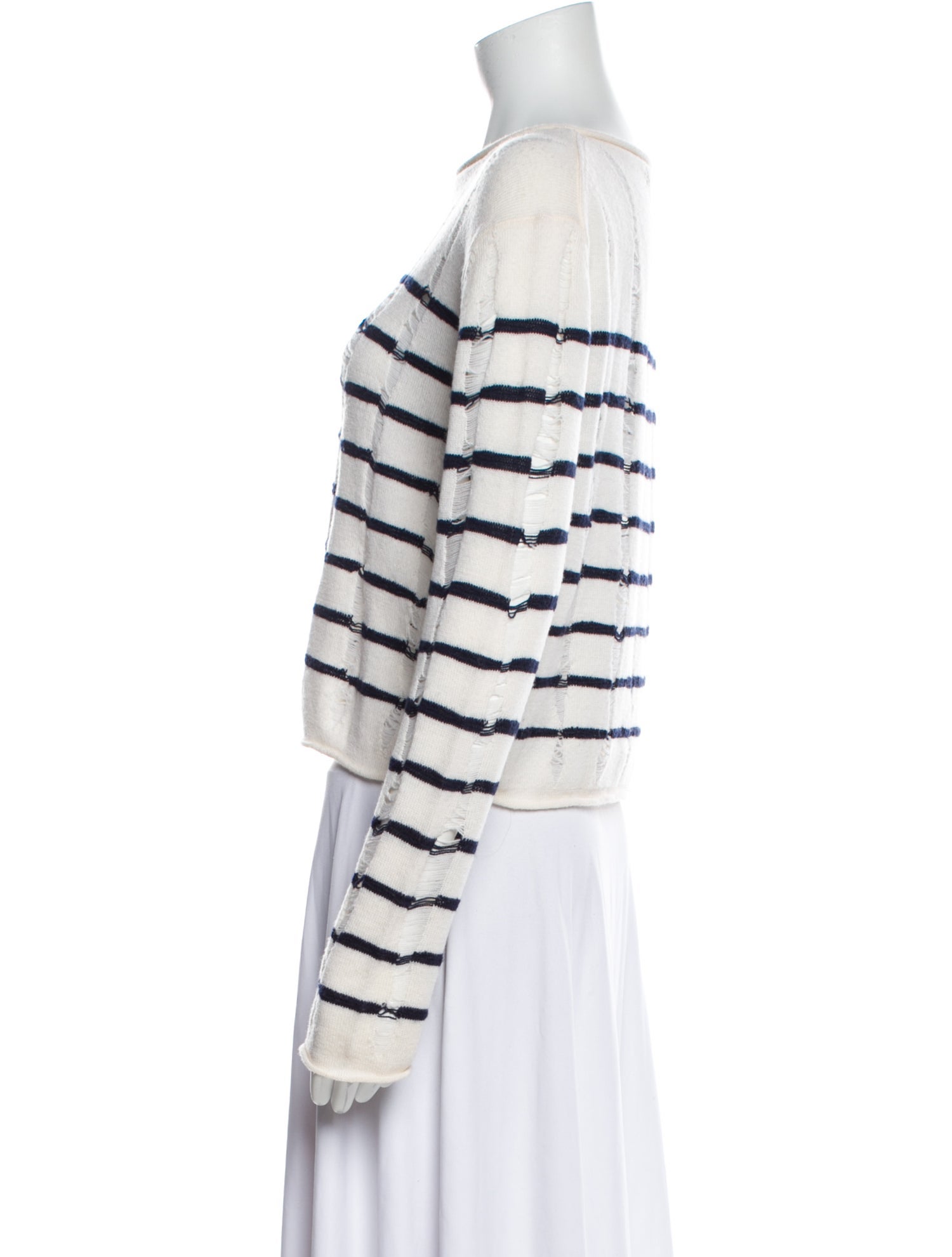 T by Alexander Wang Merino Wool Striped Sweater