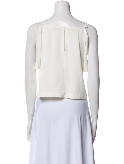 T by Alexander Wang Square Neckline Sleeveless Crop Top