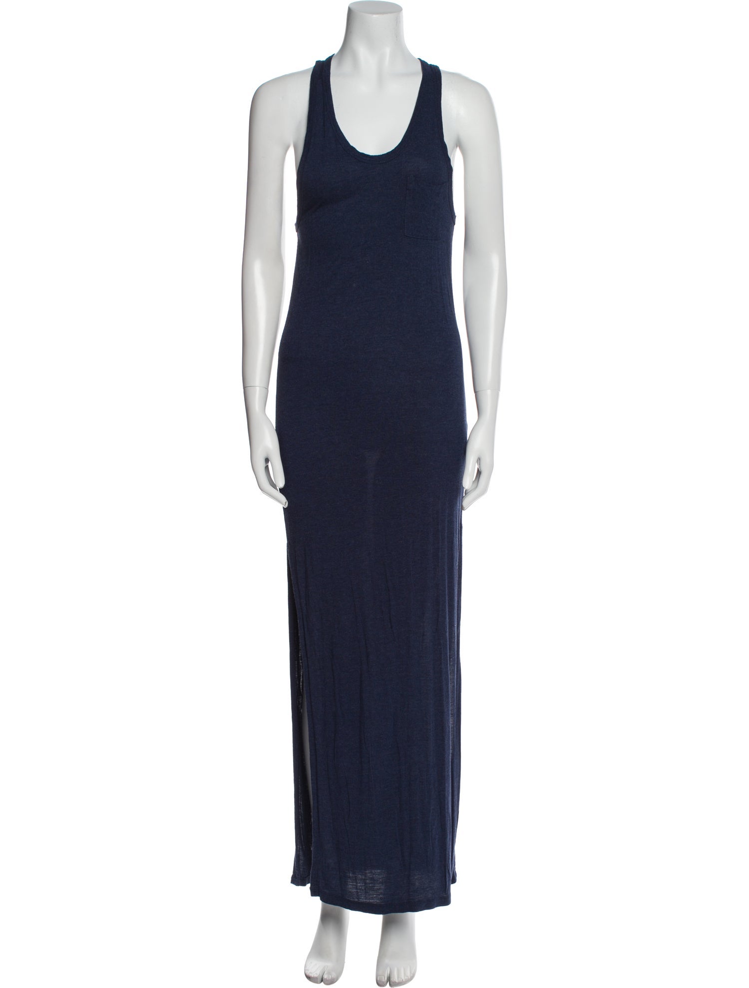 T by Alexander Wang Scoop Neck Long Dress
