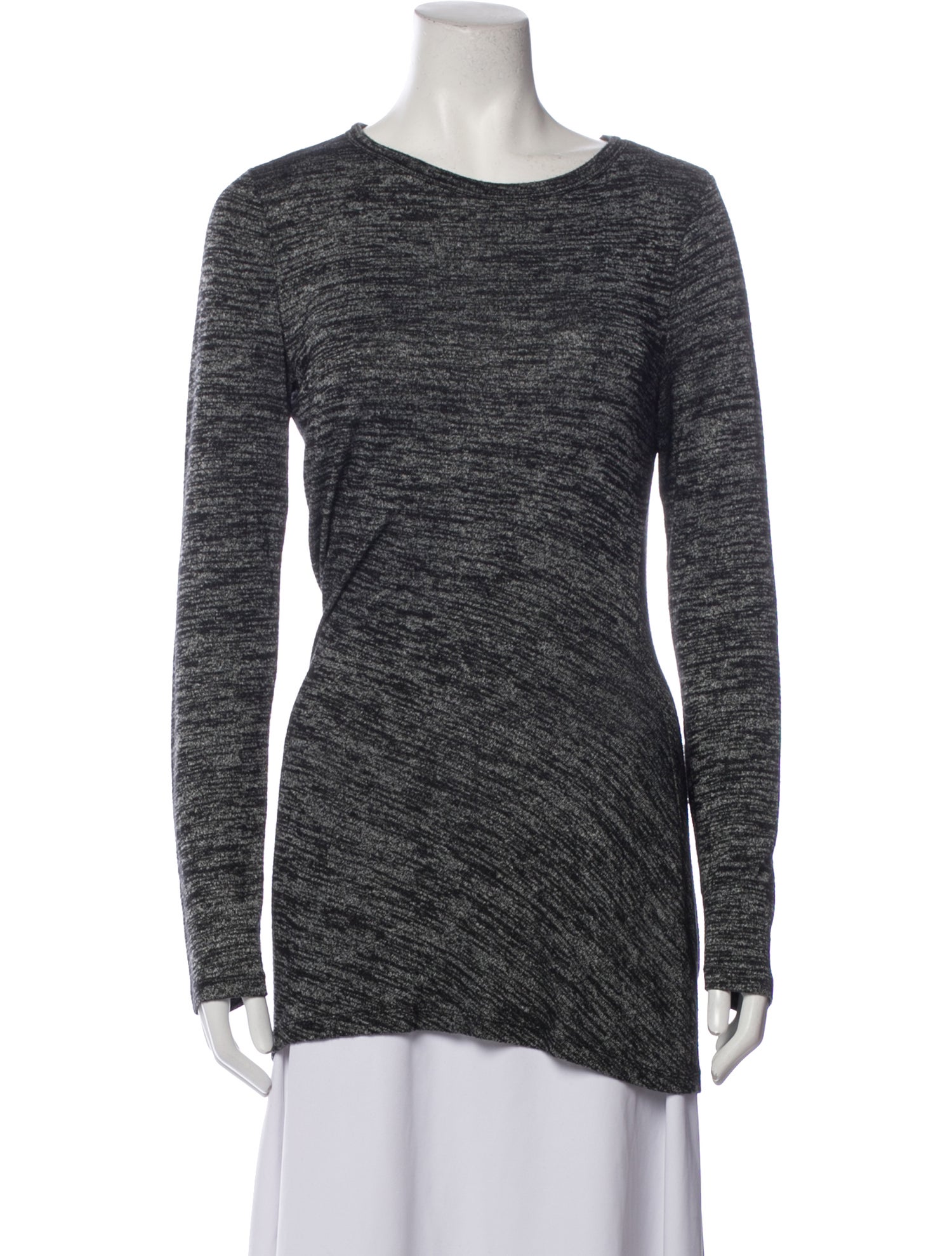 T by Alexander Wang Bateau Neckline Long Sleeve Top