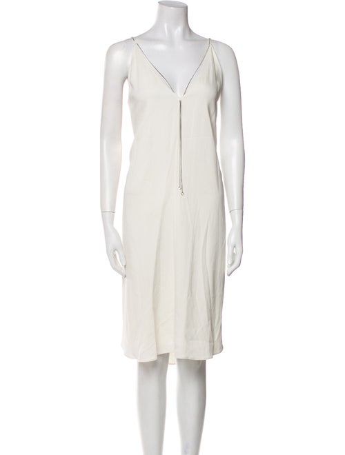 T by Alexander Wang V-Neck Midi Length Dress