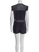 T by Alexander Wang Silk Crew Neck Romper