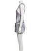T by Alexander Wang Striped Scoop Neck Romper