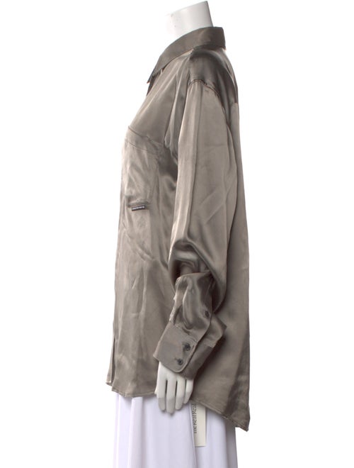 Alexanderwang.T Long Sleeve Button-Up Top
