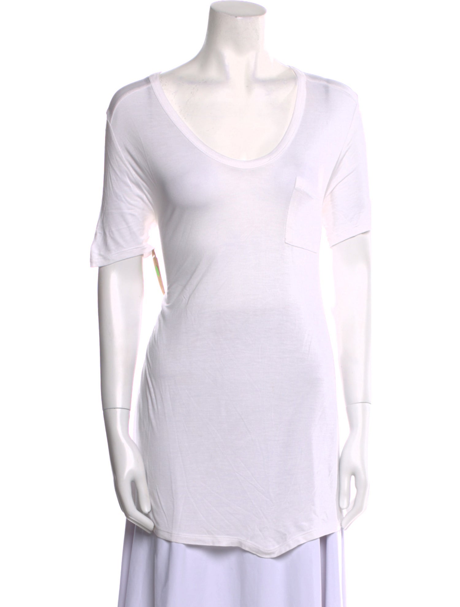 T by Alexander Wang Scoop Neck Short Sleeve T-Shirt