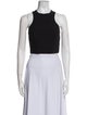 T by Alexander Wang Crew Neck Sleeveless Crop Top