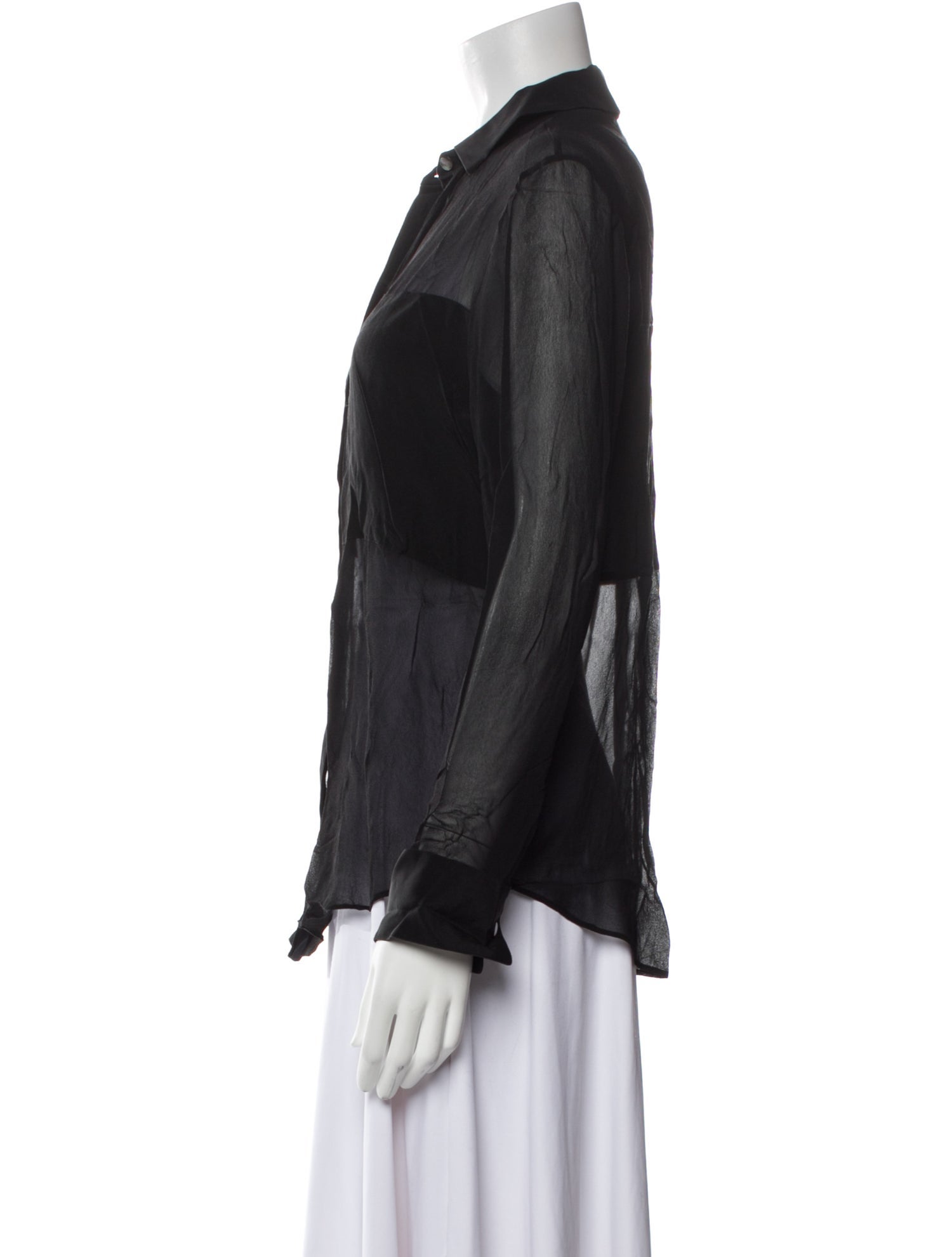 T by Alexander Wang Long Sleeve Button-Up Top