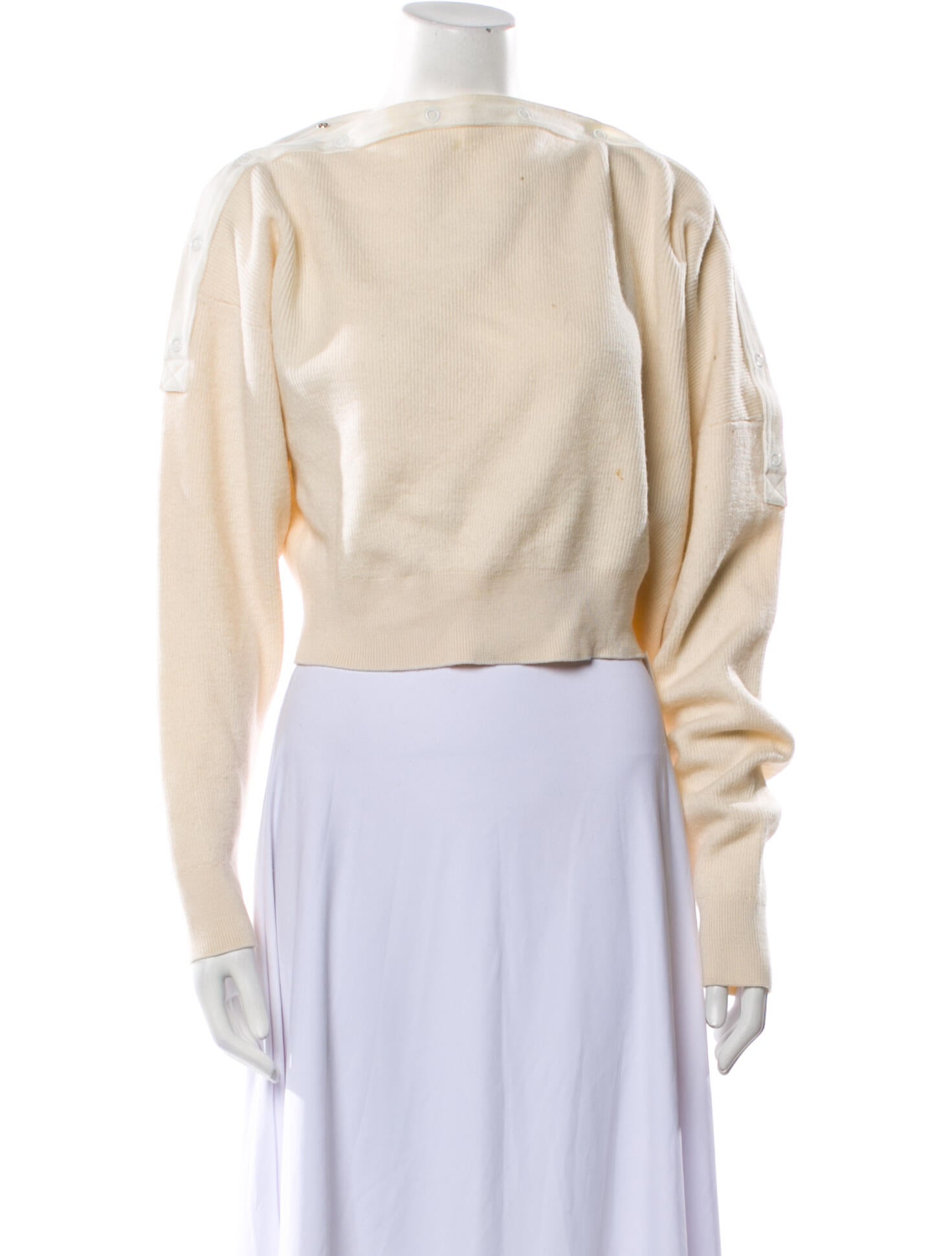 T by Alexander Wang Wool Bateau Neckline Sweater