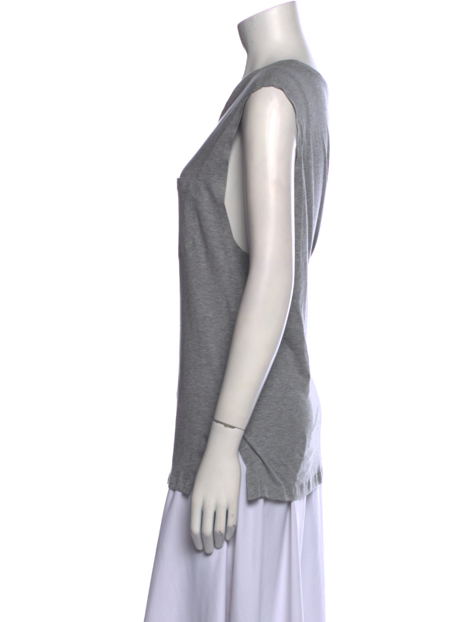 T by Alexander Wang Scoop Neck Sleeveless T-Shirt