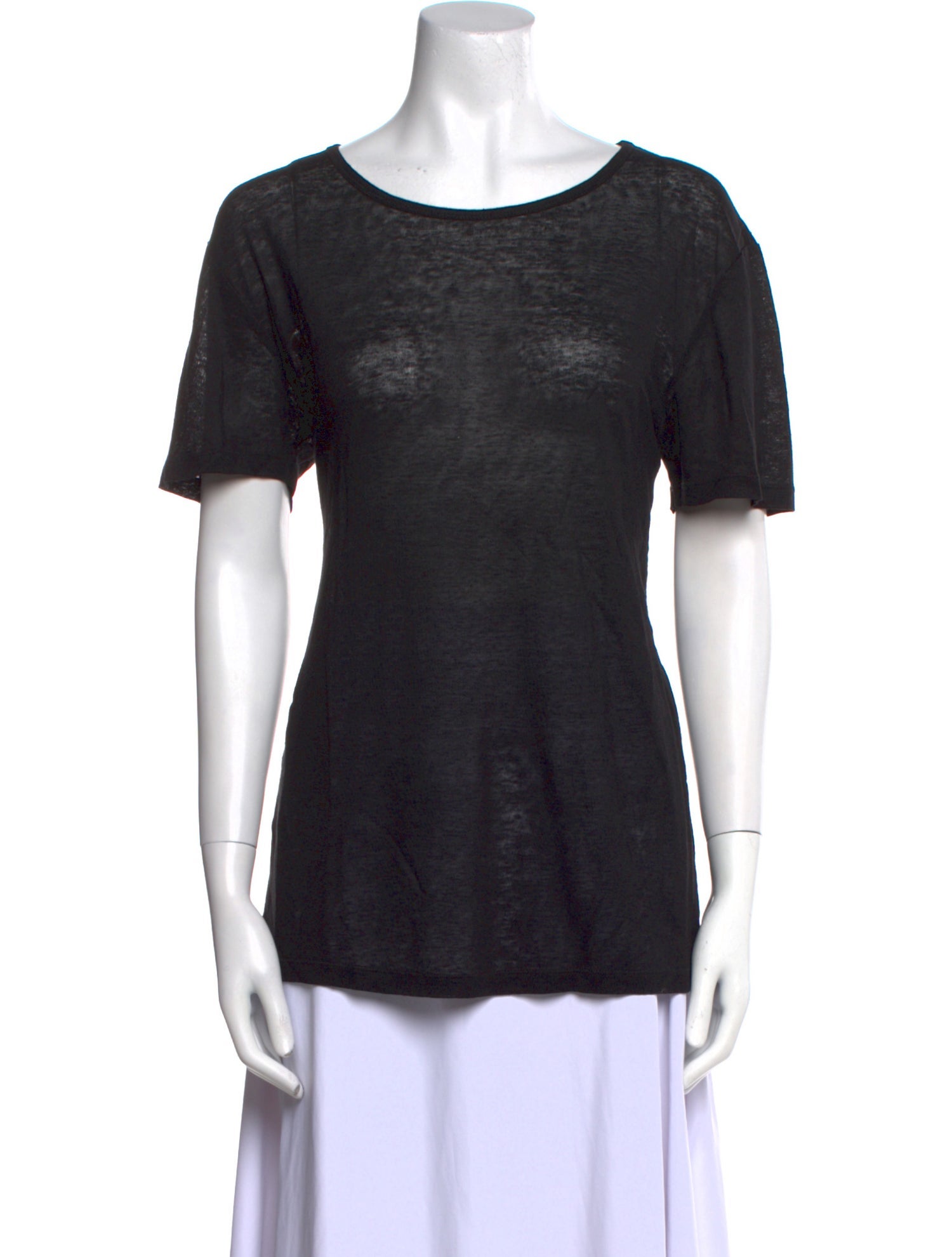 T by Alexander Wang Scoop Neck Short Sleeve T-Shirt