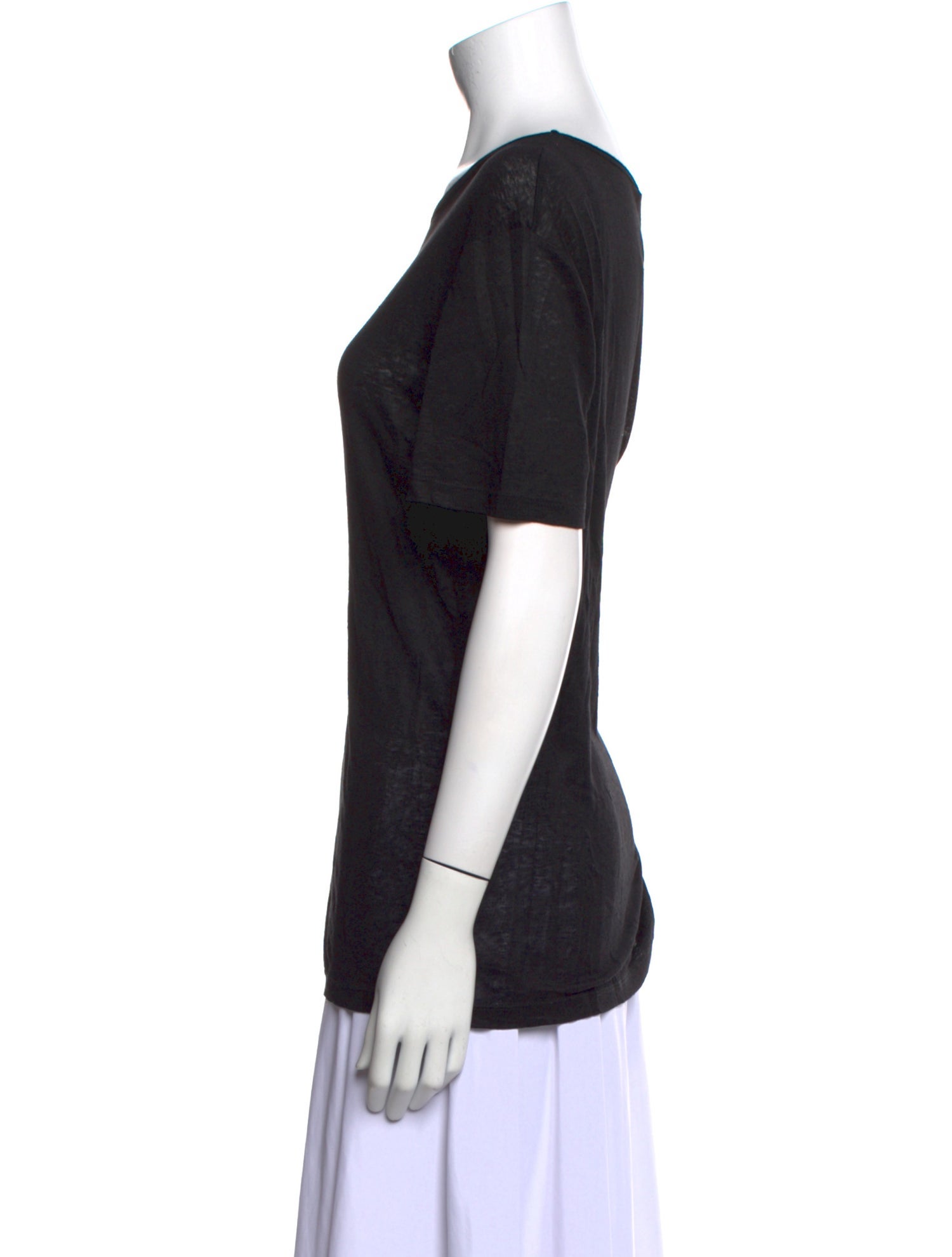 T by Alexander Wang Scoop Neck Short Sleeve T-Shirt