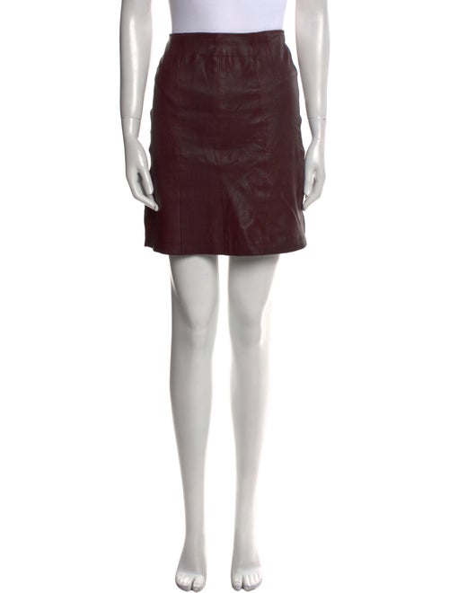 T by Alexander Wang Leather Mini Skirt