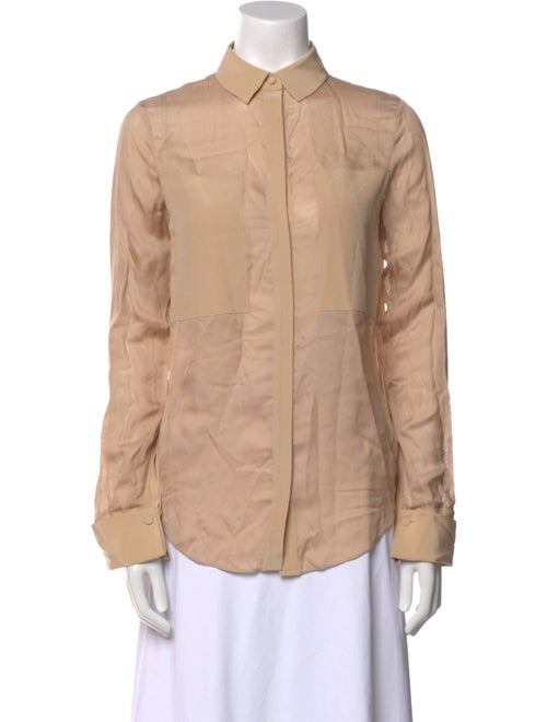 T by Alexander Wang Long Sleeve Button-Up Top