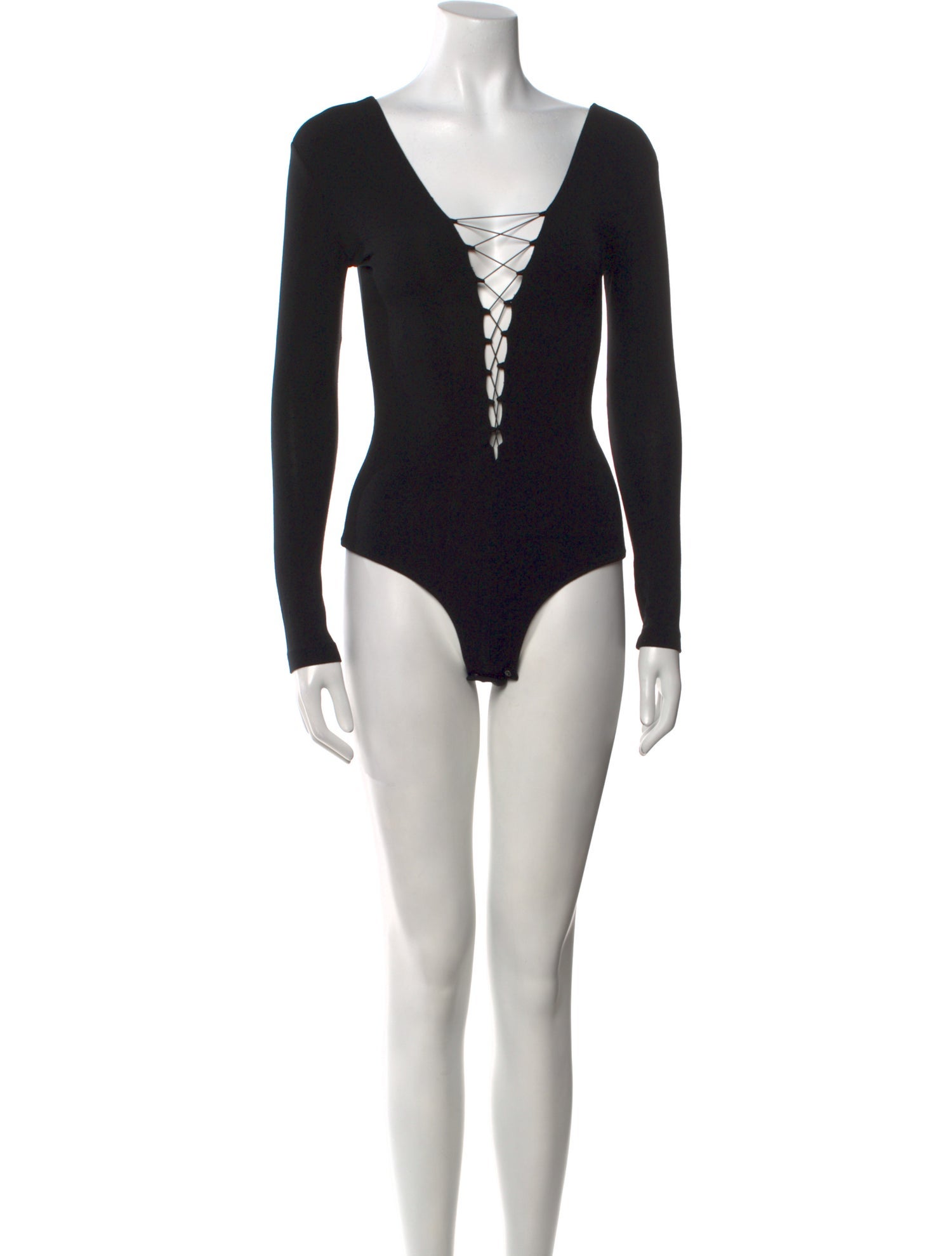 T by Alexander Wang V-Neck Long Sleeve Bodysuit