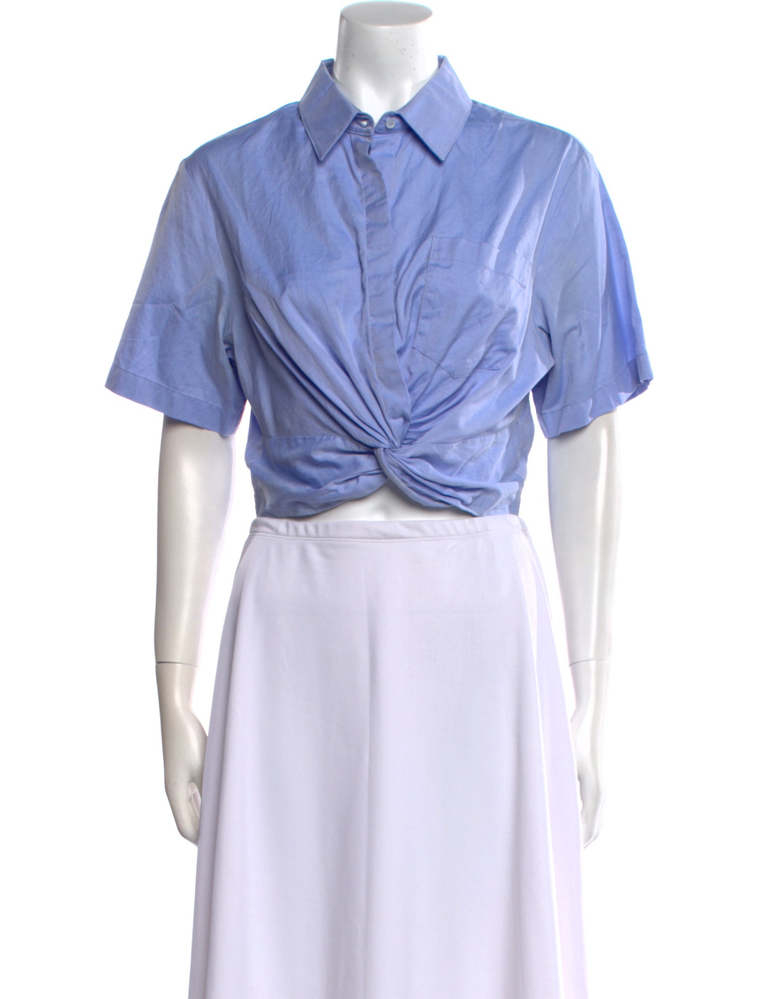 T by Alexander Wang Short Sleeve Crop Top