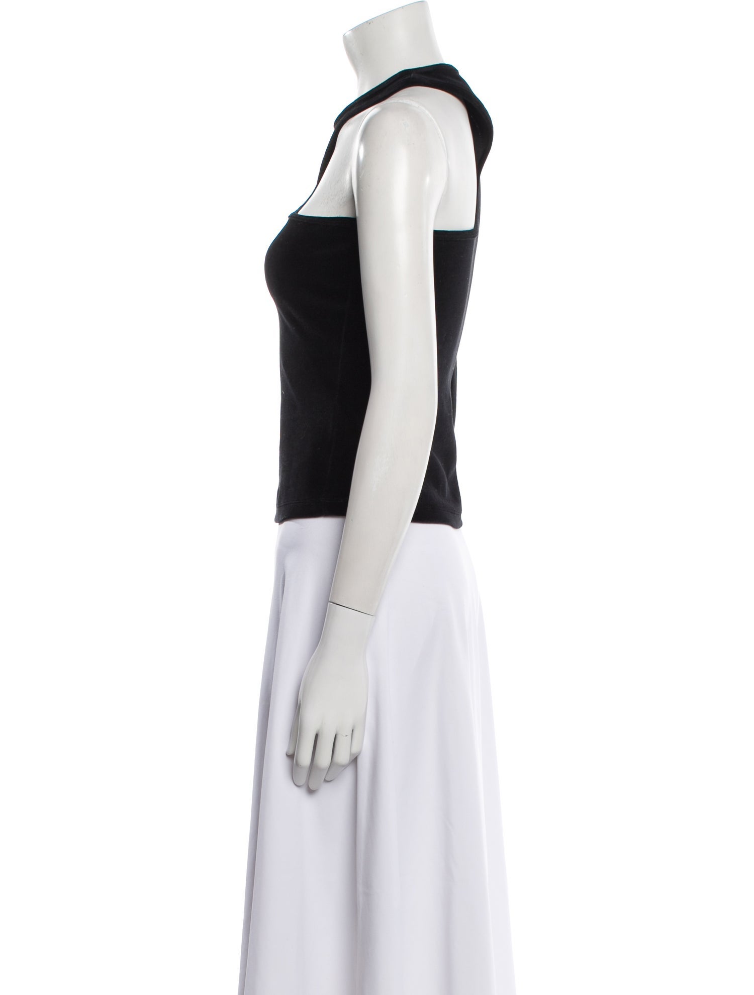 T by Alexander Wang Mock Neck Long Sleeve Crop Top