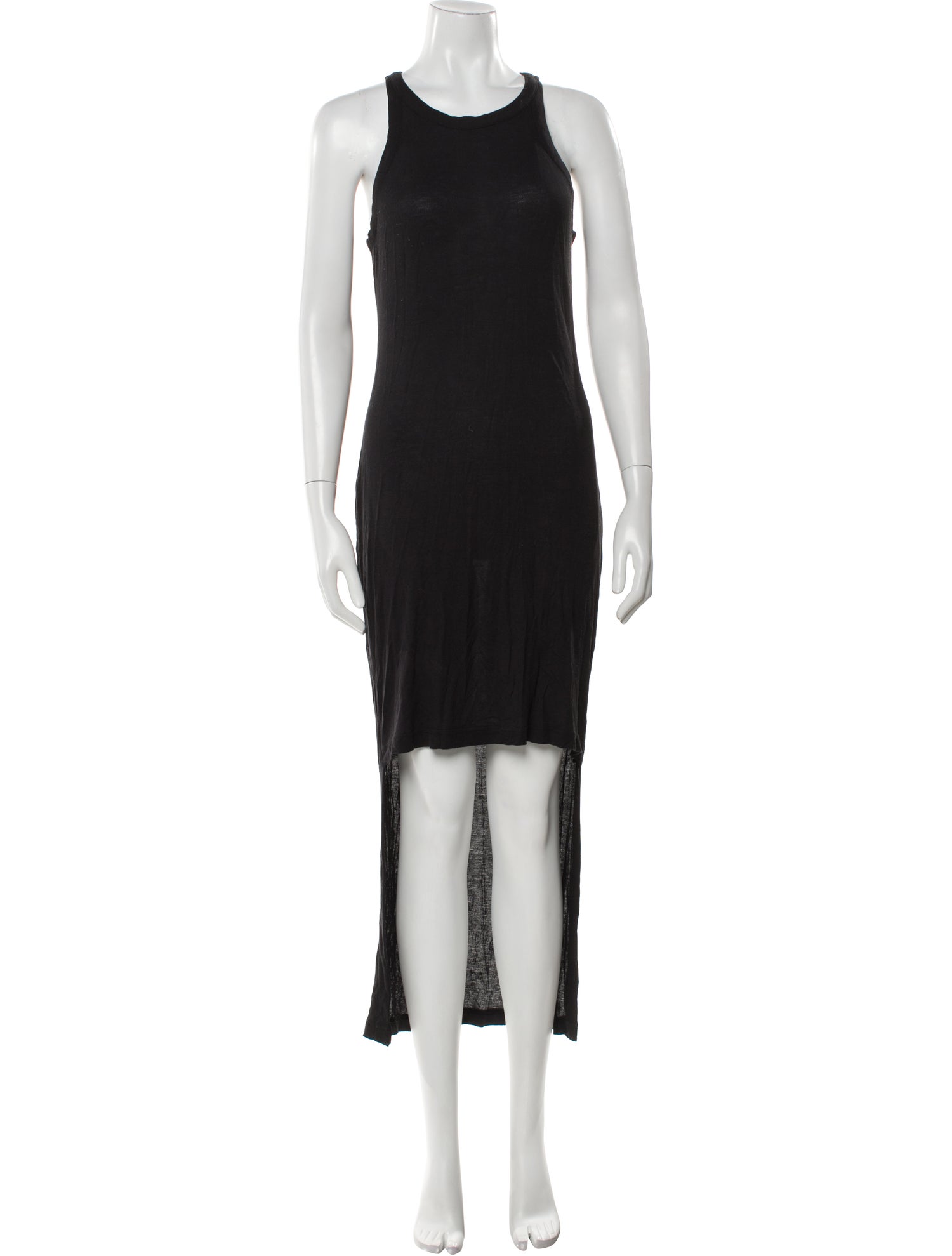 T by Alexander Wang Scoop Neck Midi Length Dress
