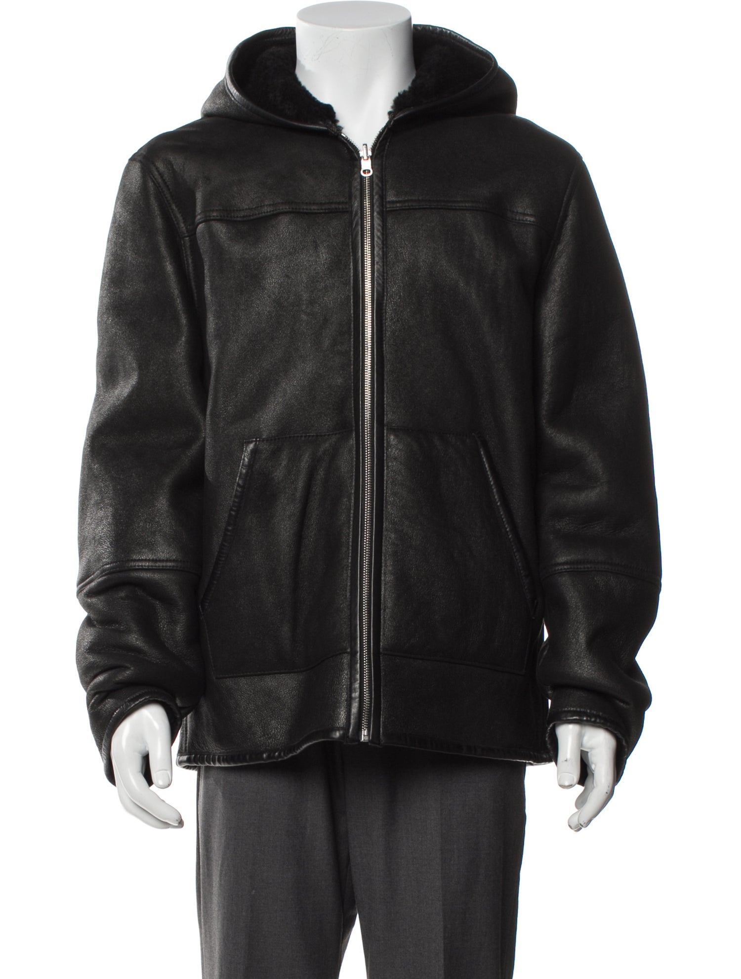 T by Alexander Wang Shearling Moto Jacket
