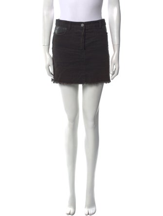 T by Alexander Wang Raw-Edge Trim Mini Skirt
