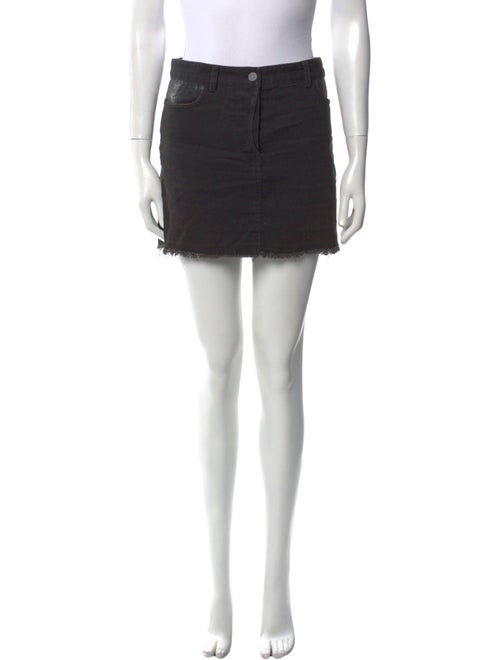 T by Alexander Wang Raw-Edge Trim Mini Skirt