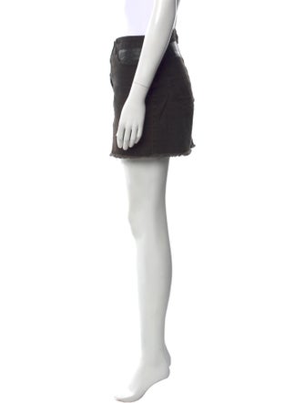 T by Alexander Wang Raw-Edge Trim Mini Skirt