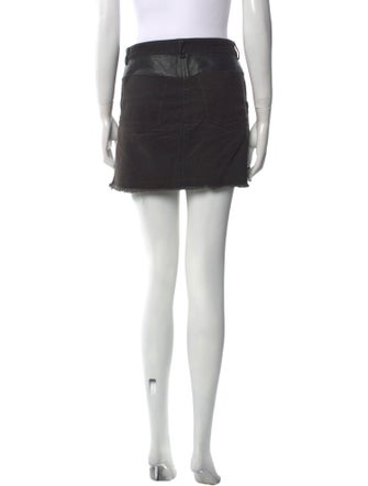 T by Alexander Wang Raw-Edge Trim Mini Skirt