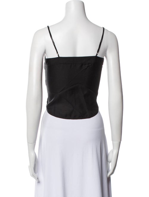 T by Alexander Wang Silk Square Neckline Crop Top