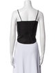 T by Alexander Wang Silk Square Neckline Crop Top