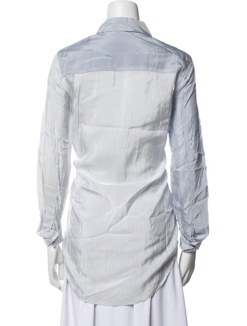 T by Alexander Wang Striped Long Sleeve Button-Up Top