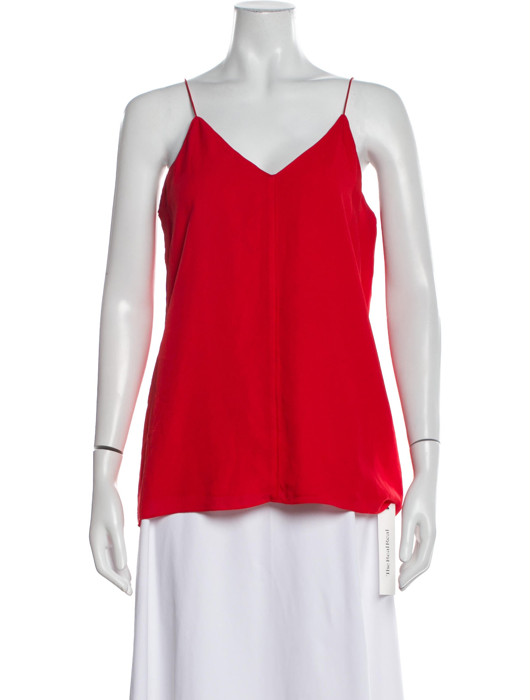 T by Alexander Wang Silk V-Neck Top