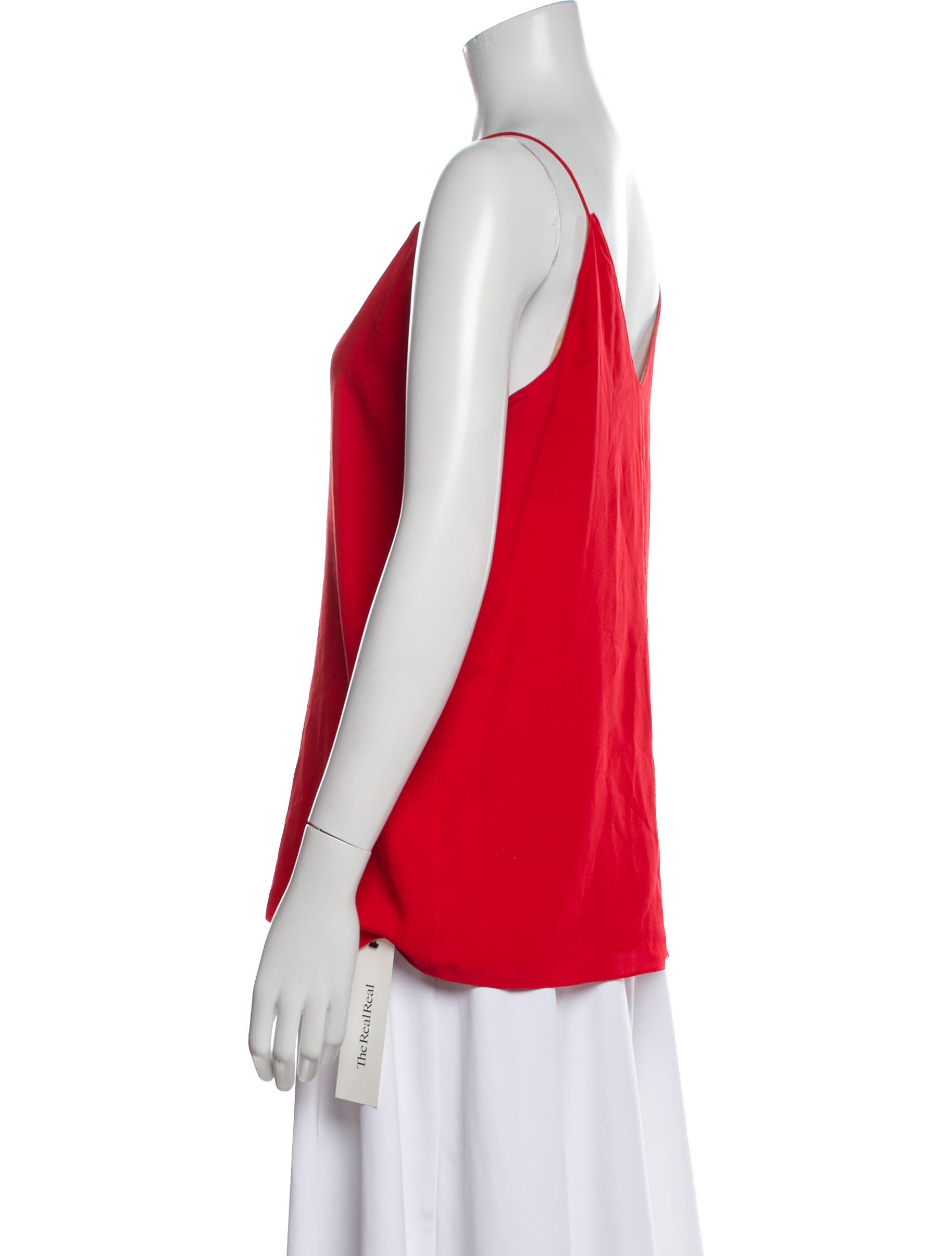 T by Alexander Wang Silk V-Neck Top