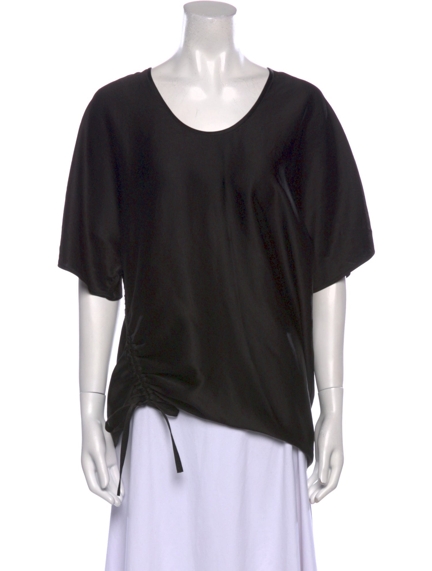T by Alexander Wang Scoop Neck Short Sleeve T-Shirt